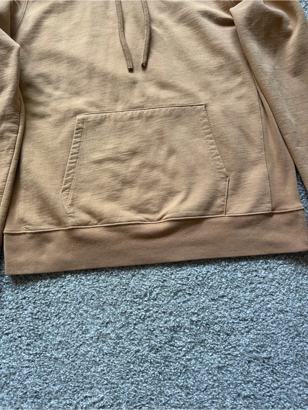 The North Face Men's Tan Pullover Hoodie Heritage Patch Size L